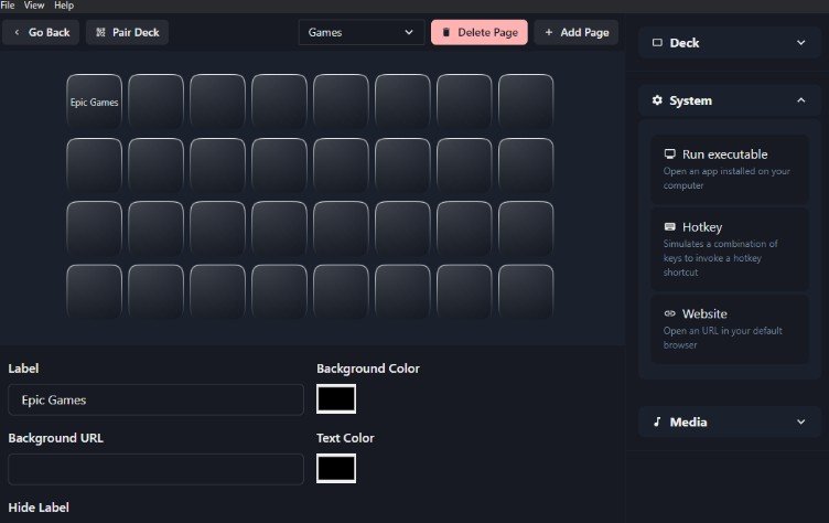 ODeck: A free and open source alternative to StreamDeck made with React