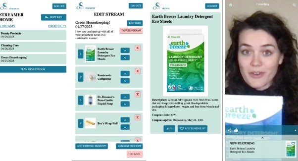 Omi Live Shopping application using React