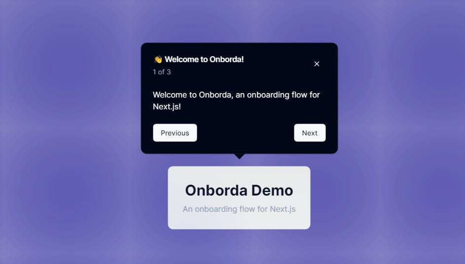 Onborda - A lightweight Next.js onboarding flow that utilises framer motion