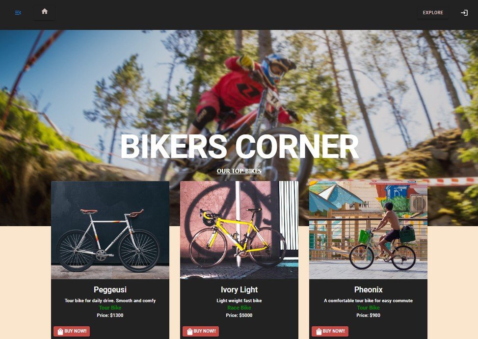 Online bicycle shop client made with React and Matarial UI