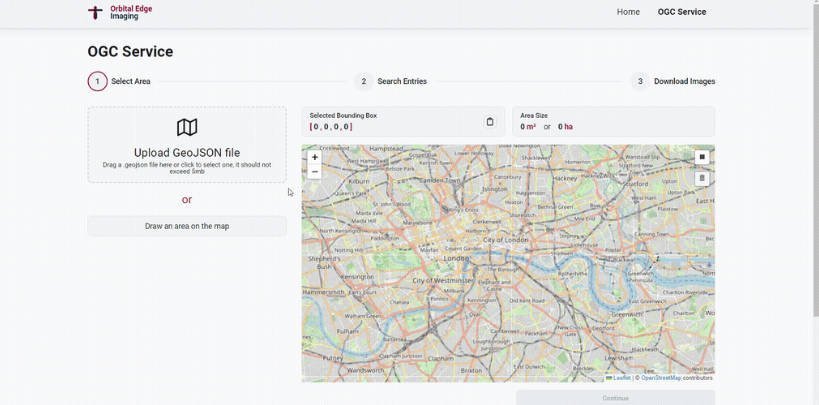 Orbital Edge Imaging Web App built with Next.js