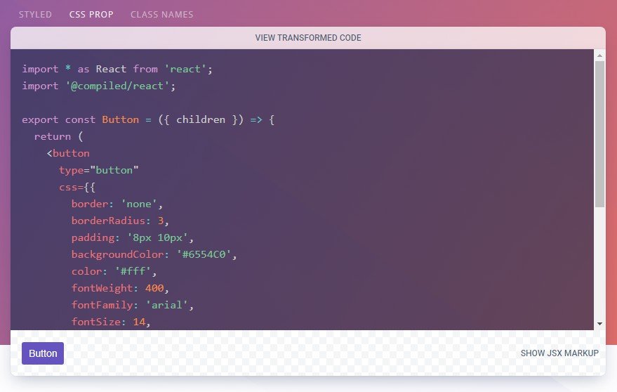 A familiar and performant compile time CSS-in-JS library for React