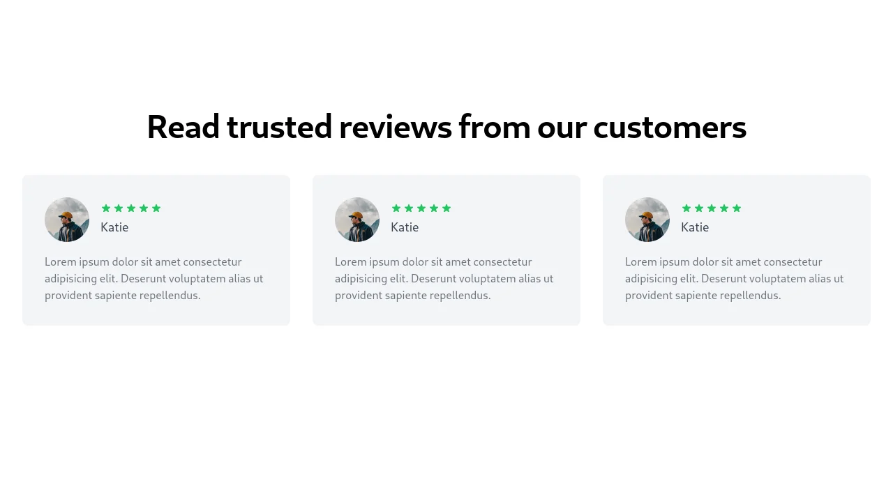 Testimonial Content with Slider