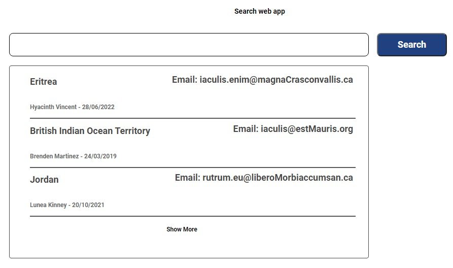 Personal Search App with React-Hooks