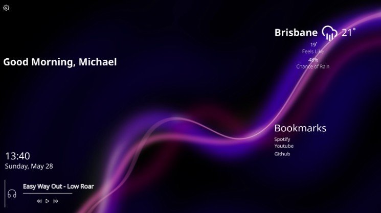 Personal Webpage / Homepage application using React