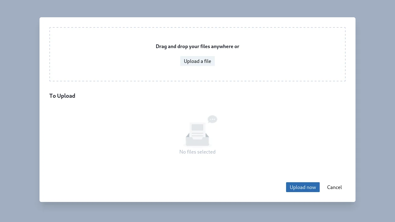 Responsive Multi File Upload with Drop-on and Preview