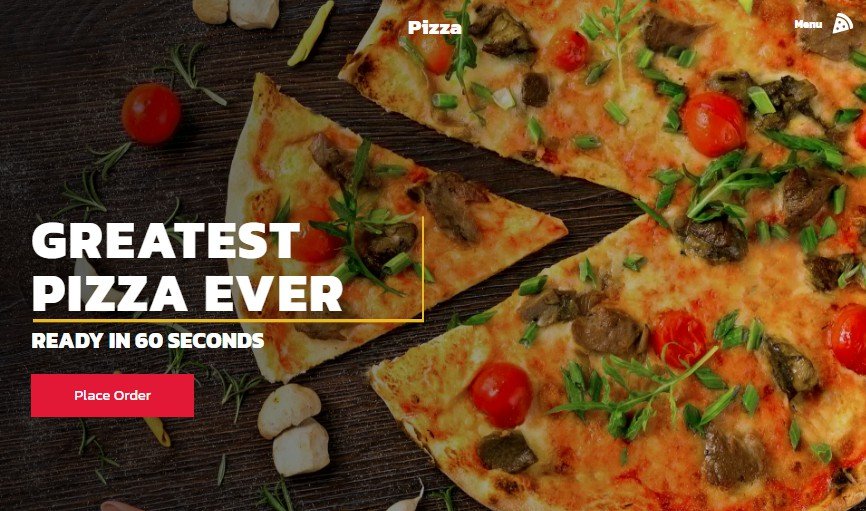 Pizza-for-president Landing page made with React