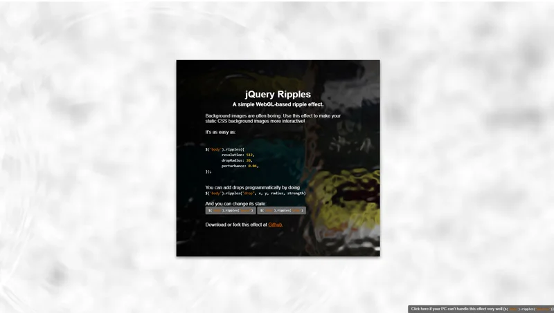 jQuery Ripples Plugin