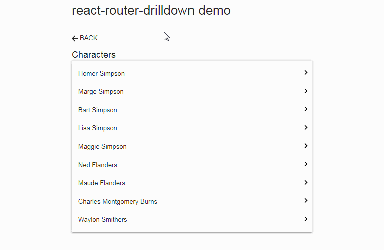 Provides drilldown-style horizontal slide transitions between index and child routes