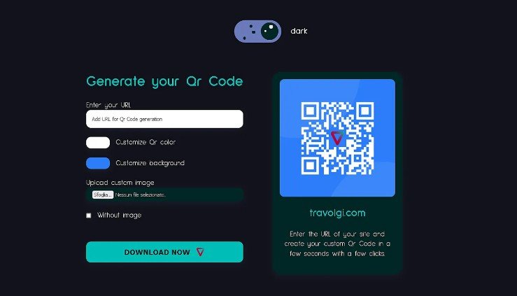 Qr Code Generator based on the entered URL. Customize and download your generated Qr Code