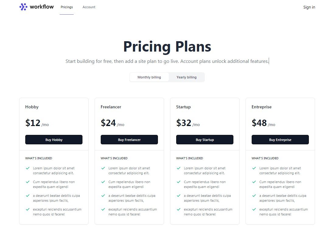 Quickstart a SAAS business template using react and Tailwind CSS