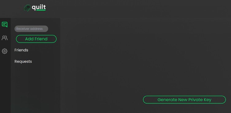 Quilt Chat - End to End, blockchain based, IM service, built with React