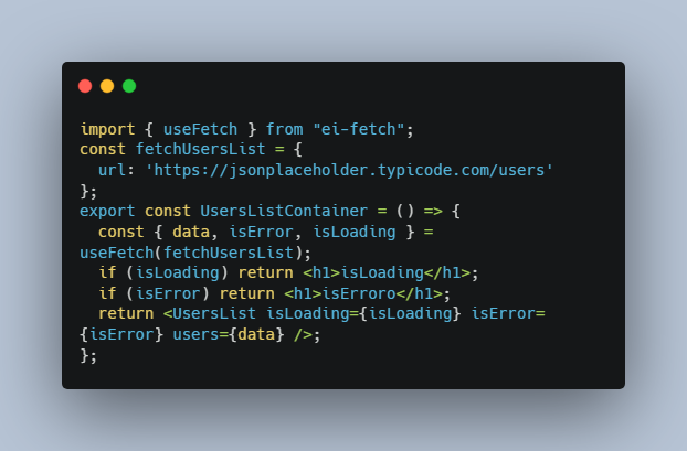 React Cache API is a React Hooks library for data fetching