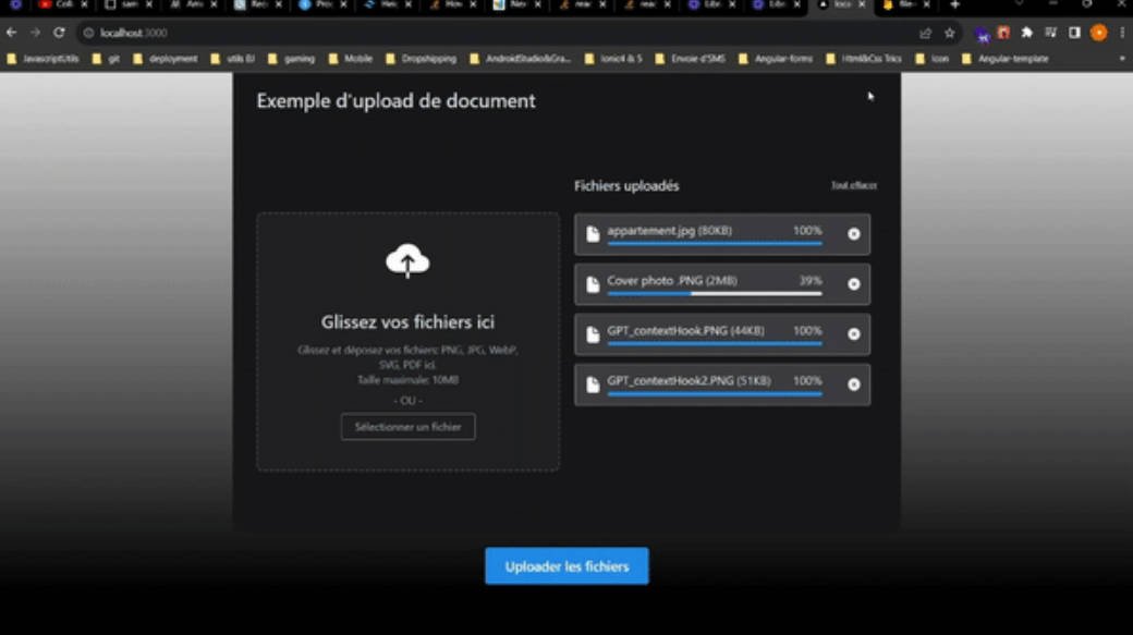 A file upload sample with NextJs