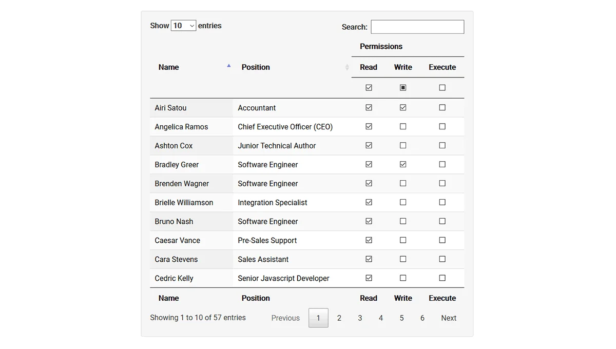 jQuery DataTables Checkboxes