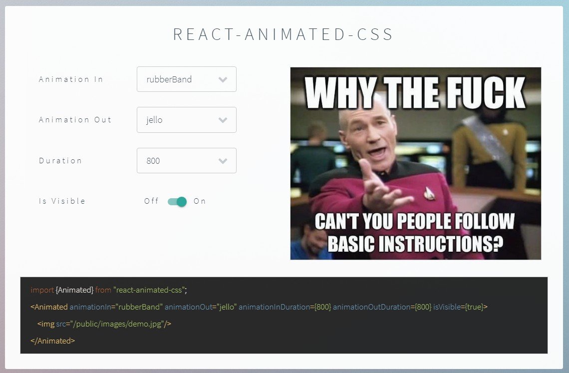 React component to show or hide elements with animations