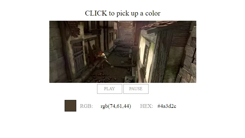 Video Color Picker