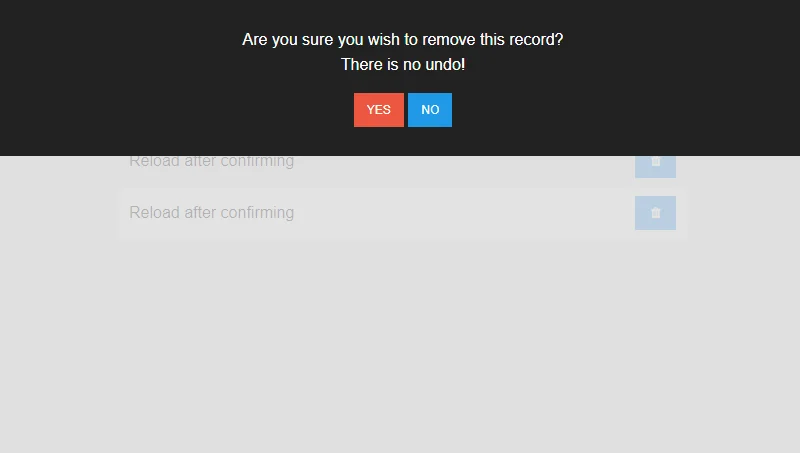 jQuery Confirmation Plugin