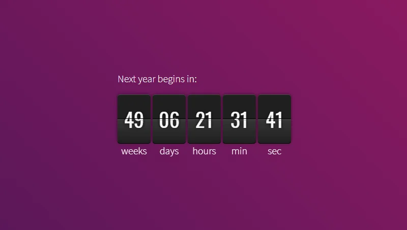 jQuery.countdown