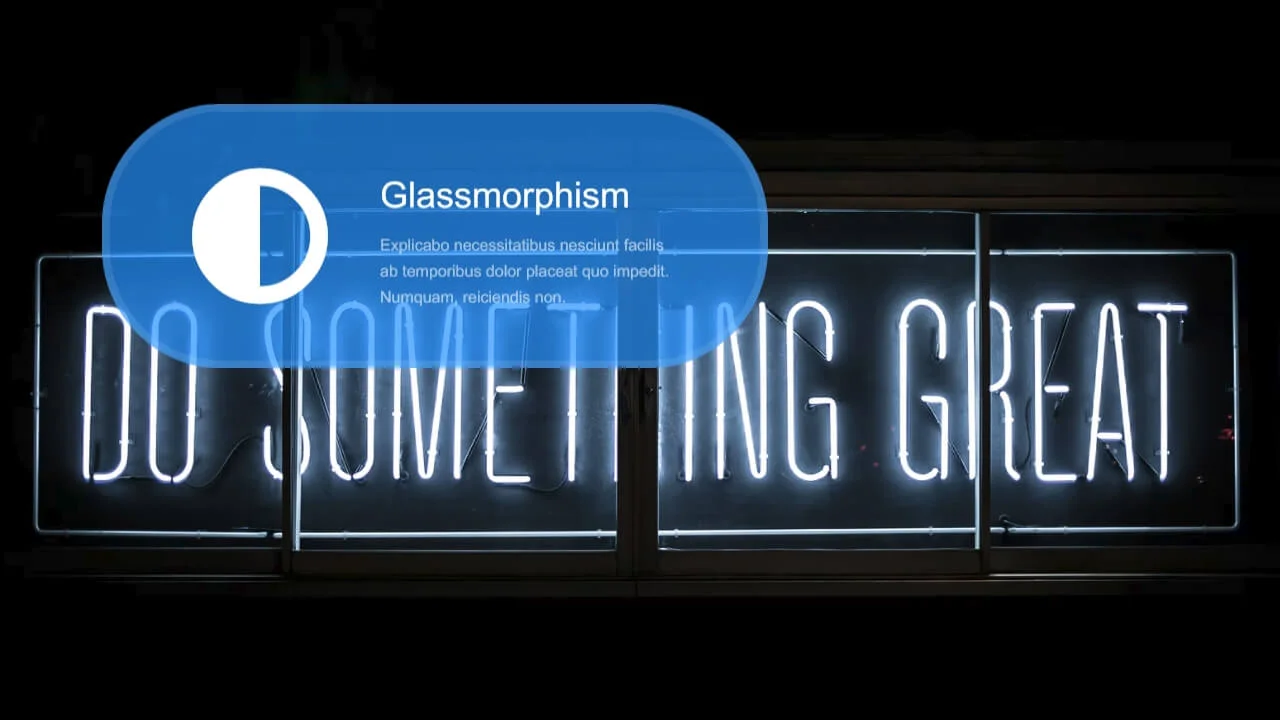 Pure CSS Glassmorphism Modal