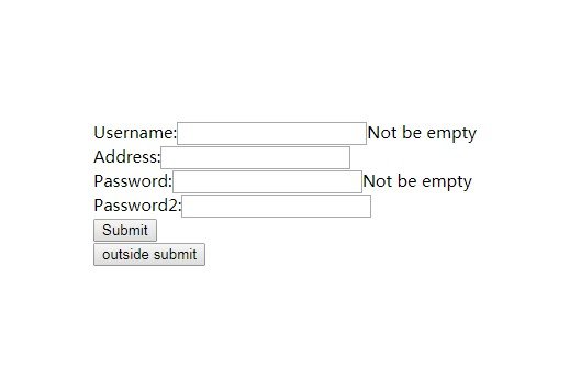 React form with not any dependencies