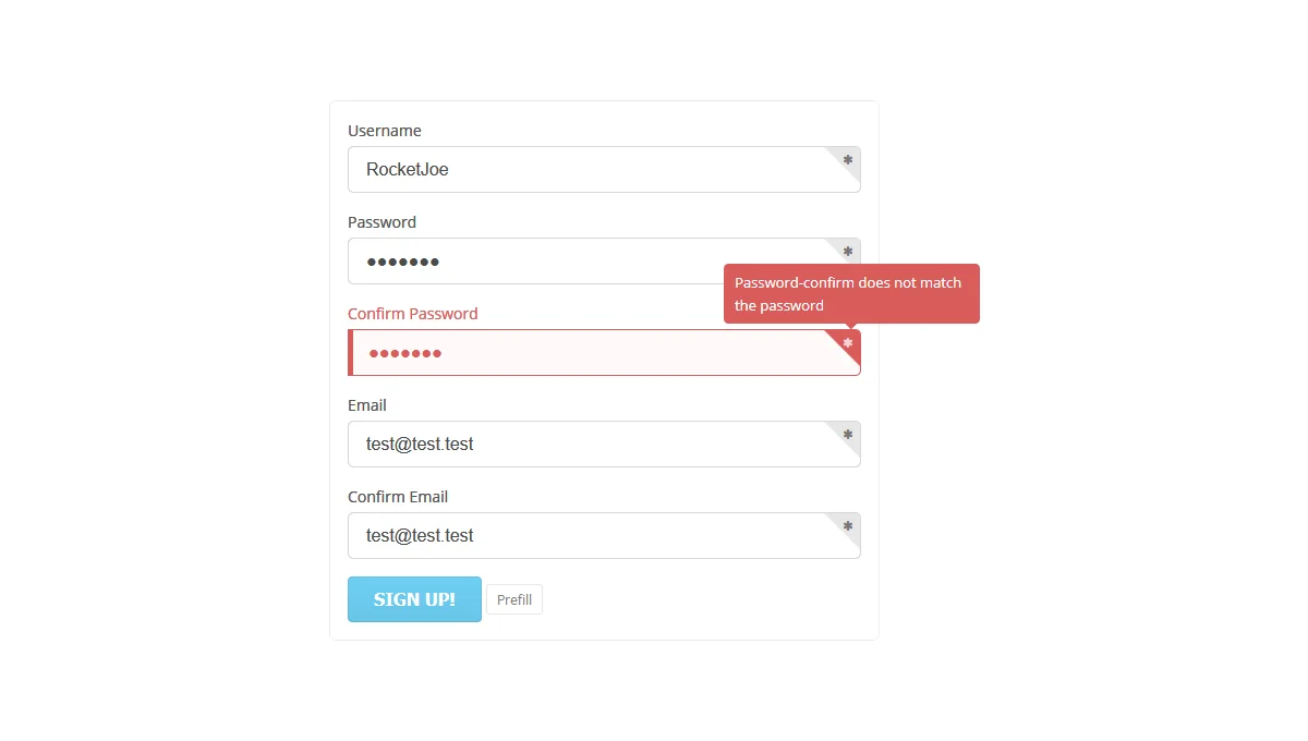 jQuery Form Validation