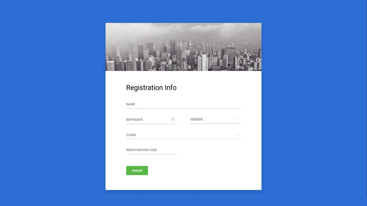 Registration Form #1