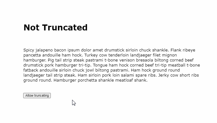 React hook to clamp multiline text to a given height in a responsive way and with extreme flexibility