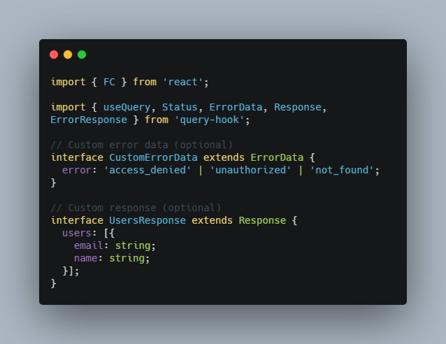 React Hook used to make API calls