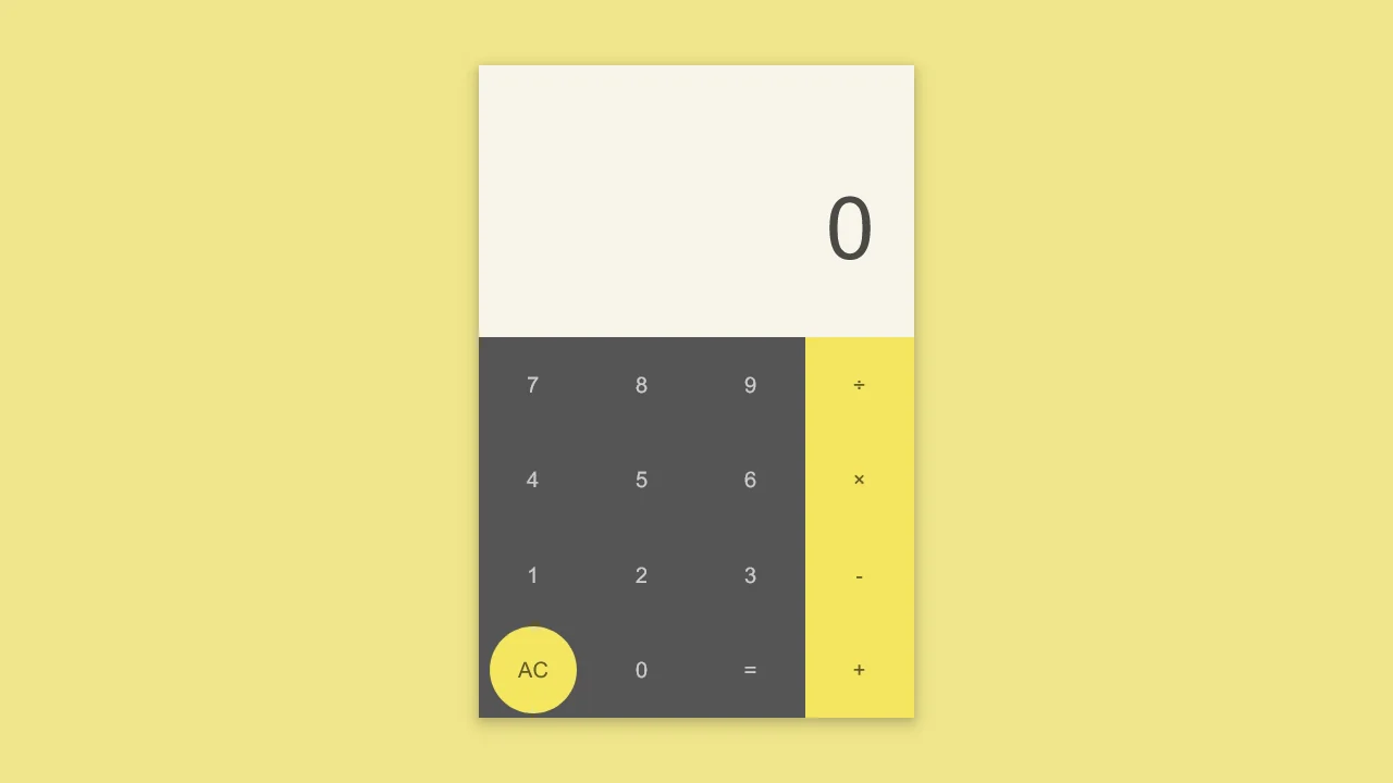 Pure CSS Calculator
