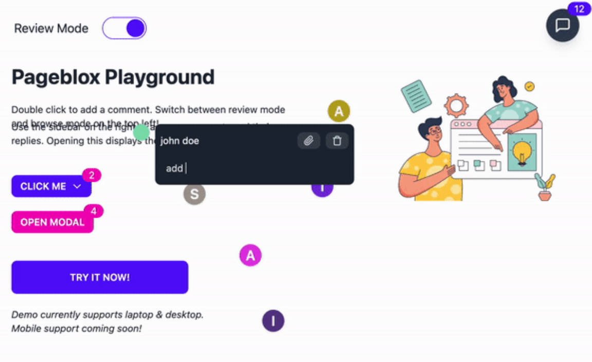 React library to review UX/UI code changes in the browser