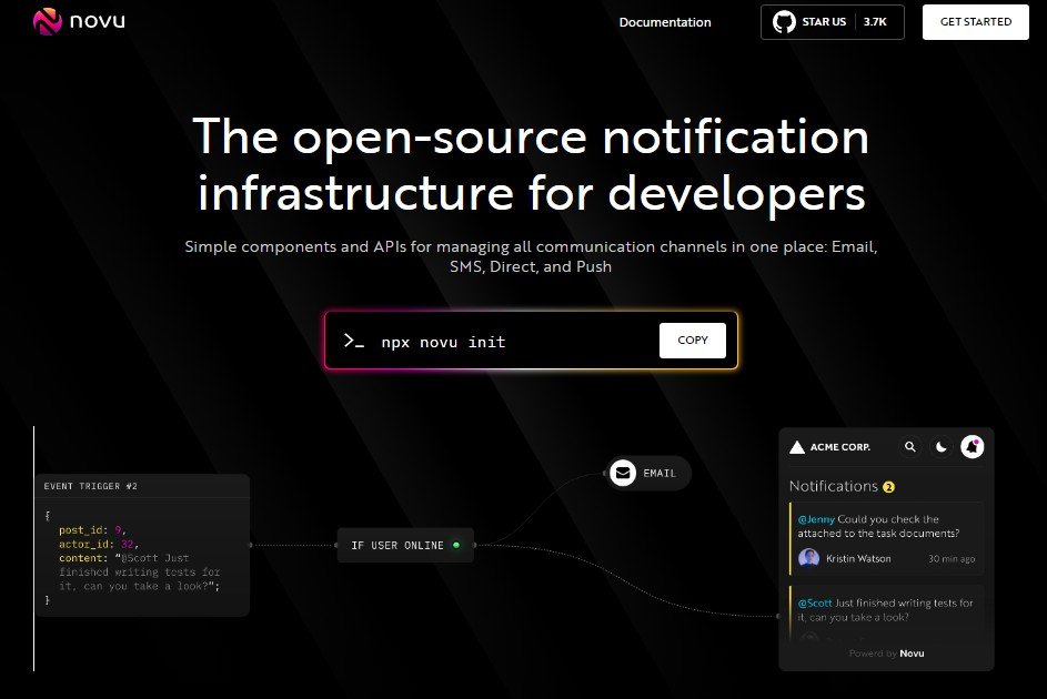 Novu - An open-source notification infrastructure for developers