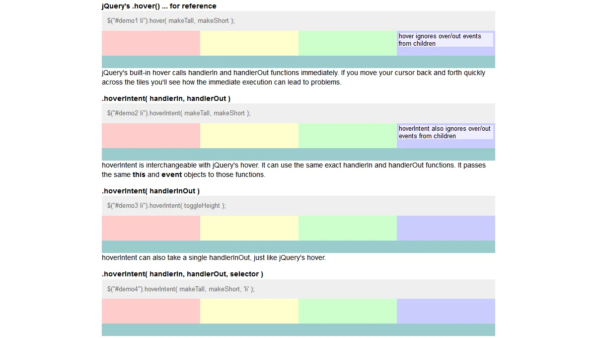 HoverIntent jQuery Plugin