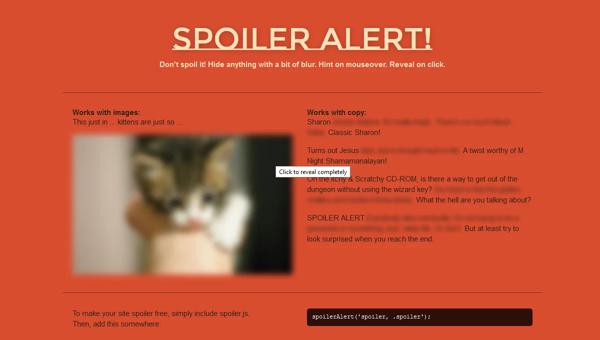 Spoiler Alert
