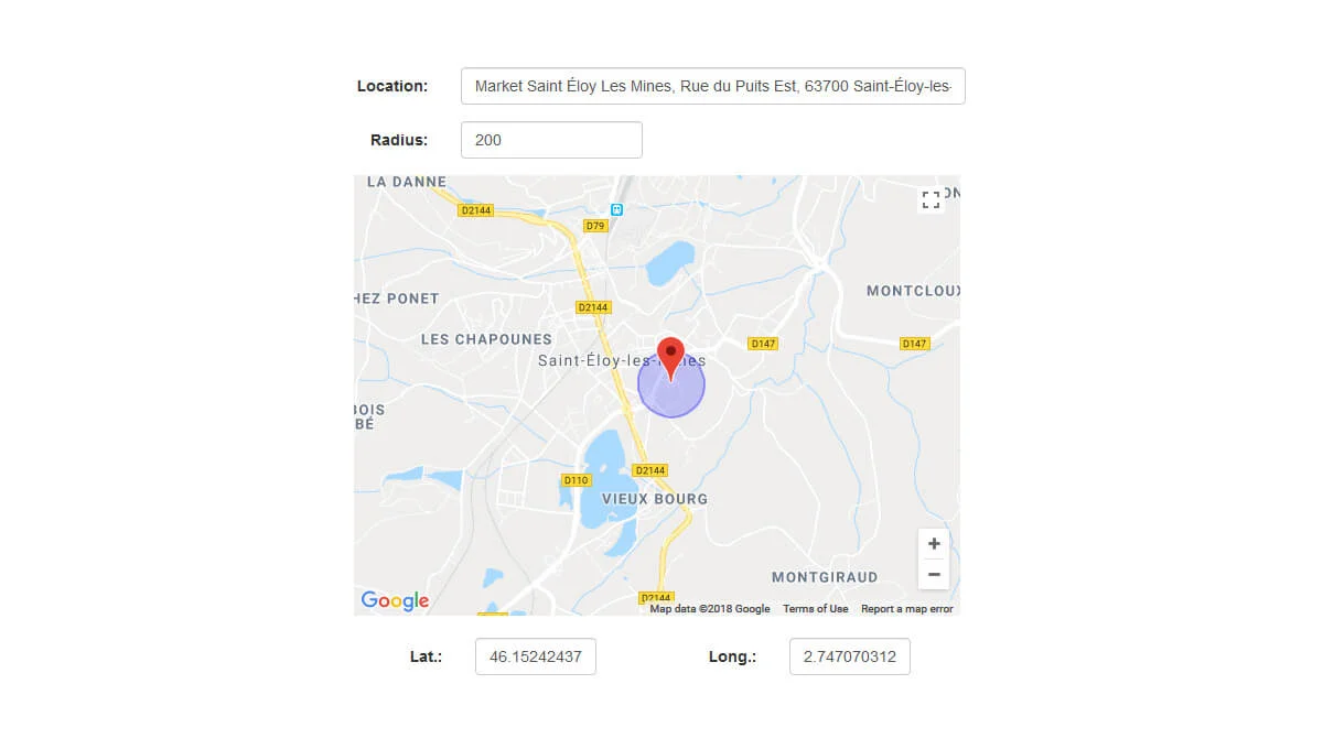 JQuery Location Picker Plugin