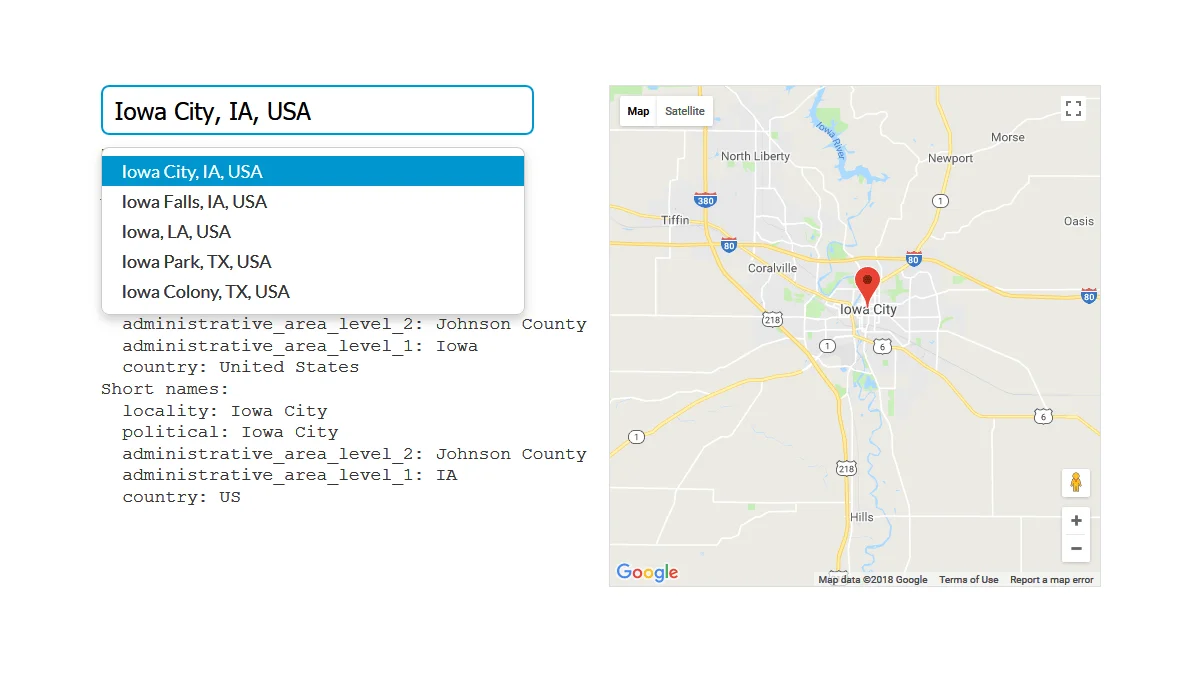 Typeahead Address Picker