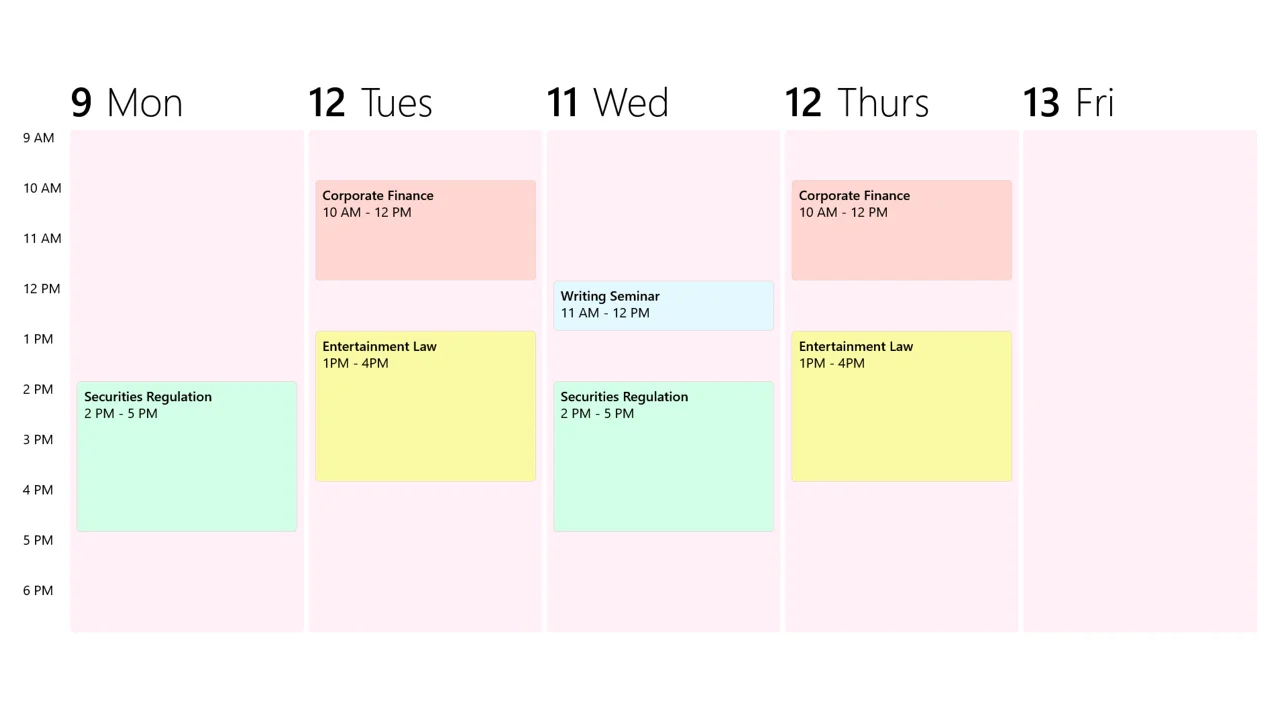 CSS-Only Calendar Layout