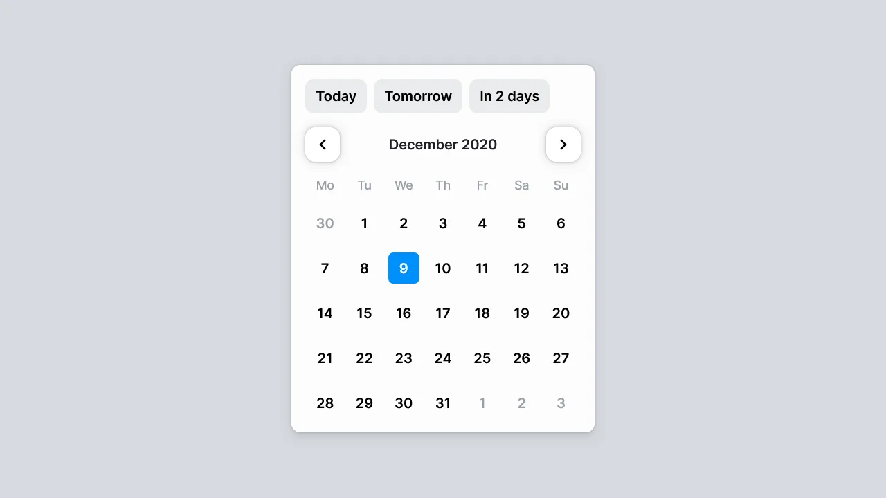 Datepicker
