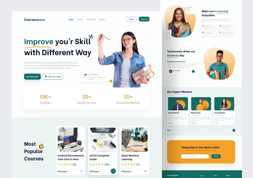 A free landing page template built on top of Material UI and fully coded in React