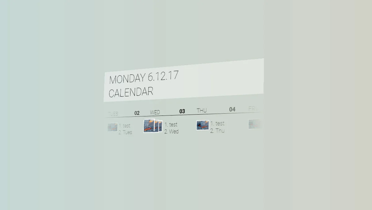 Fluent Design: Calendar