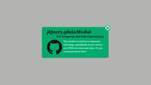 jQuery modal window examples and plugins