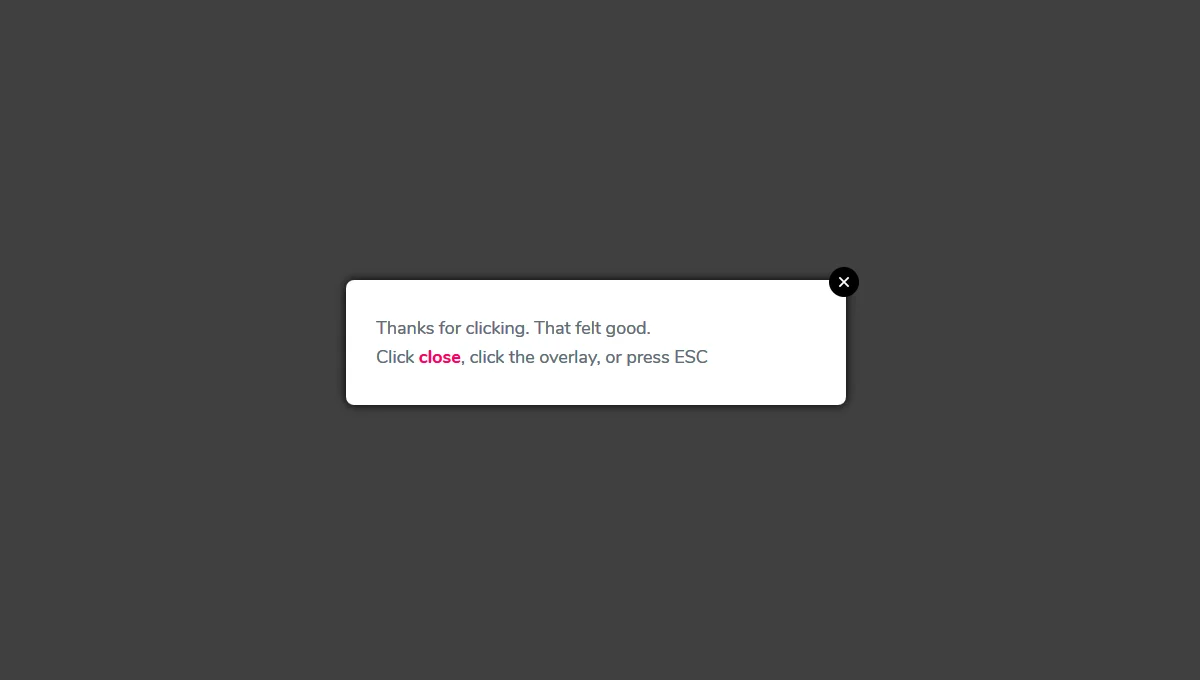 jQuery Modal