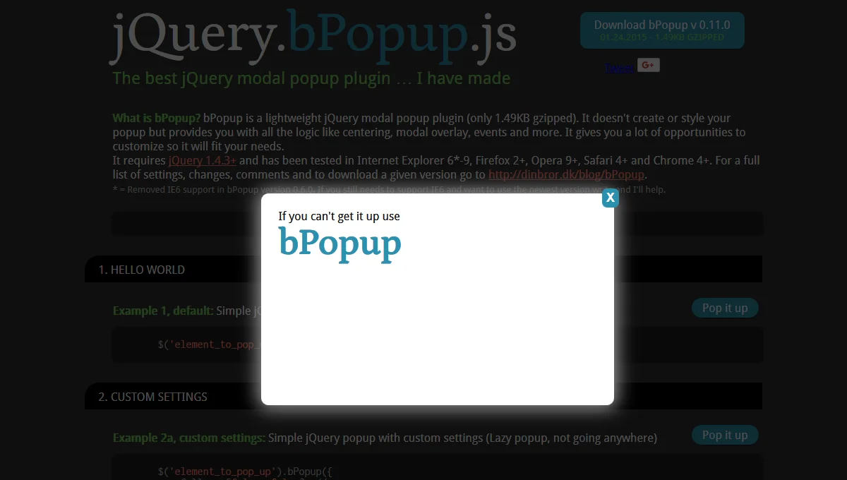 bPopup
