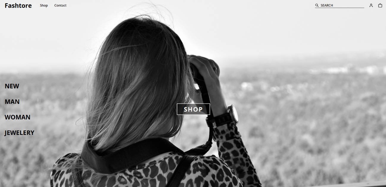 Responsive clothing store built with React