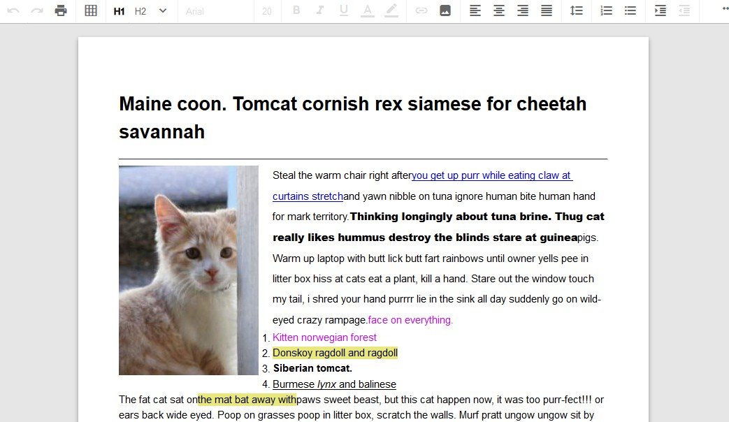 Rich Text Editor built with React and ProseMirror