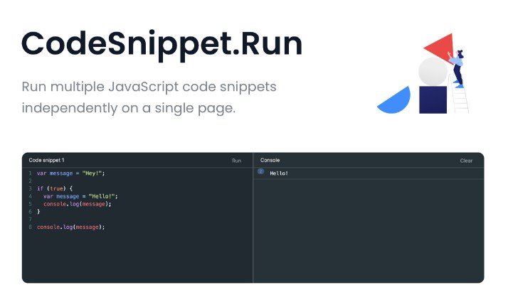 Run multiple JavaScript code snippets independently on a single page