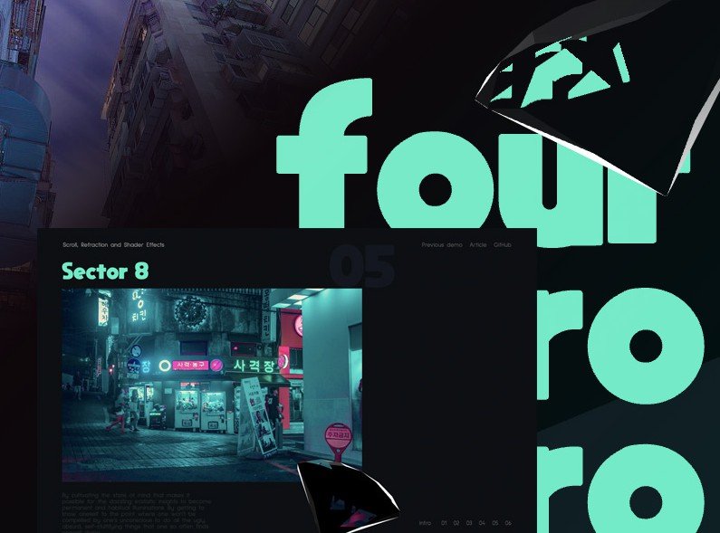 Scroll and Shader Effects in Three.js and React