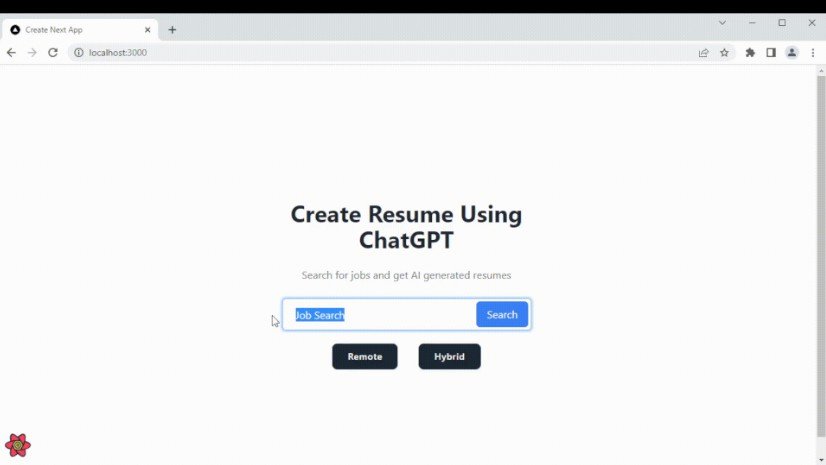 Search for jobs and auto generate a resume using ChatGPT