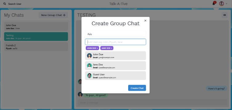 A Full Stack Chatting App using Socket.io