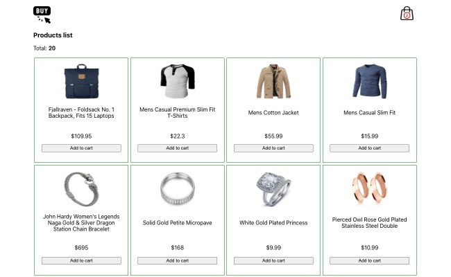 Shop Cart Page Built Using React And Redux